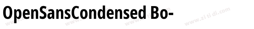 OpenSansCondensed Bo字体转换